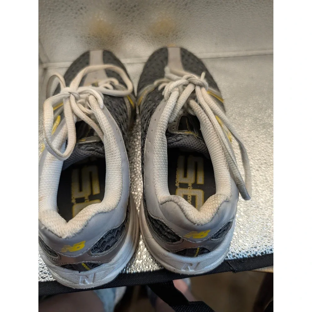 New Balance 550 Womens Grey Silver Yellow Running Shoes WR550GSY Size 8